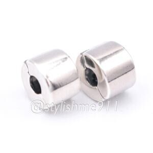 Two - Authentic PANDORA Smooth Plain Clips - 790138